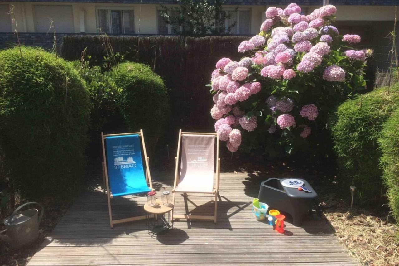 T2 50M Du Marcheplagesjardin Priverue Calme Dinard Exteriör bild